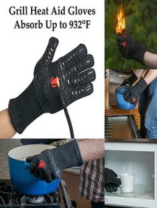 Grill Heat Aid Extreme Heat Resistant BBQ Gloves